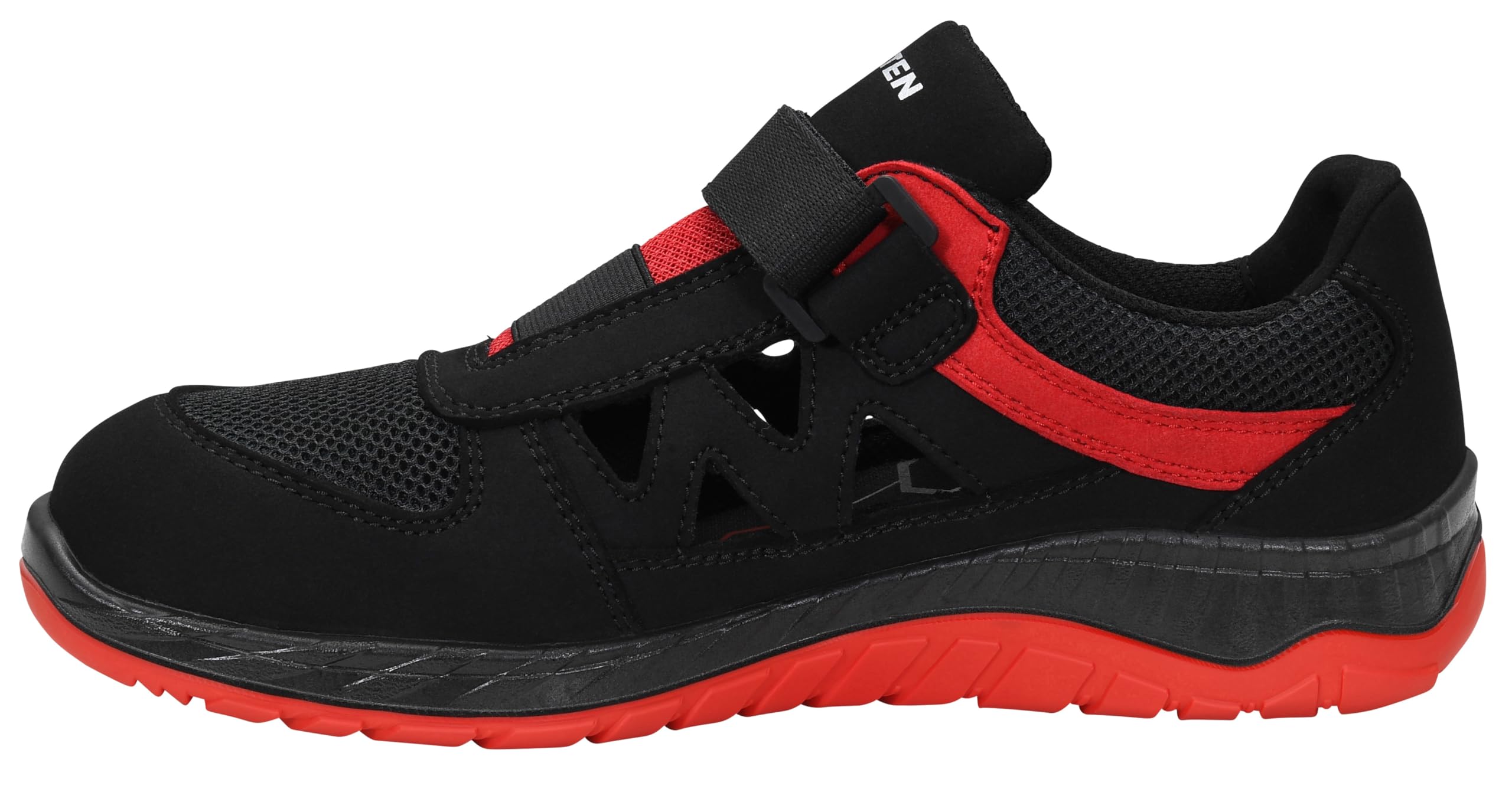 ELTEN Lonny W red Easy ESD S1PS | Sicherheitsschuhe für Damen & Herren, Stahlkappe, leicht, atmungsaktiv
