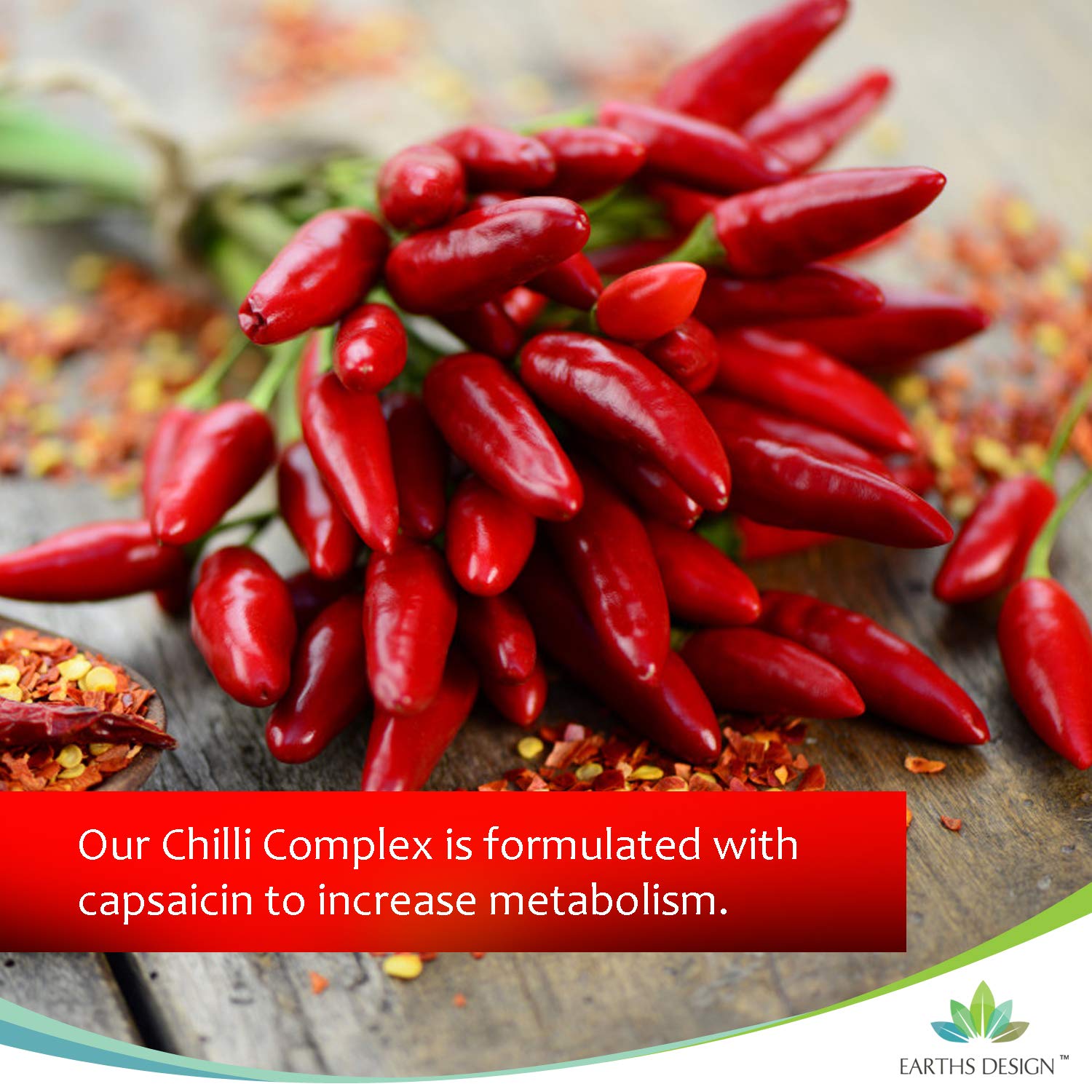 Buy Chilli Complex 800mg Capsaicin Cayenne Pepper Capsules with