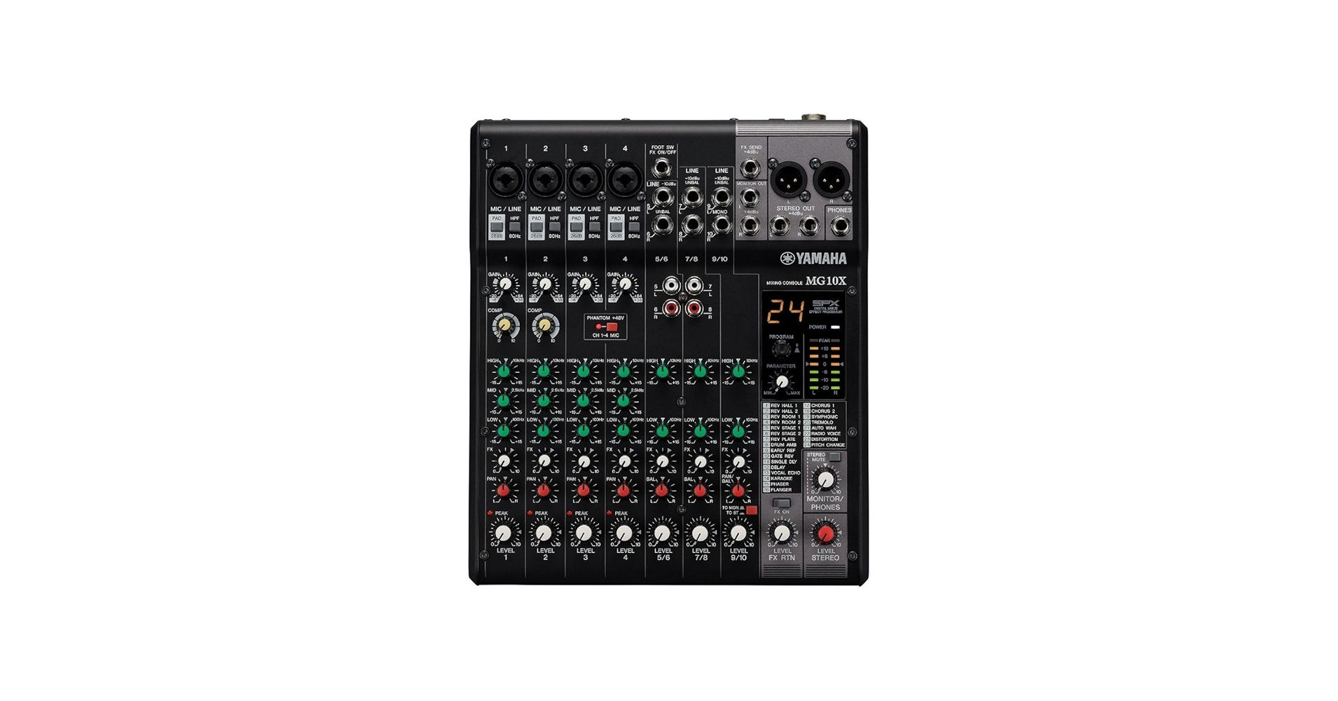 Amazon.com: Yamaha Mixer-Unpowered, Multicolored, 10-Input