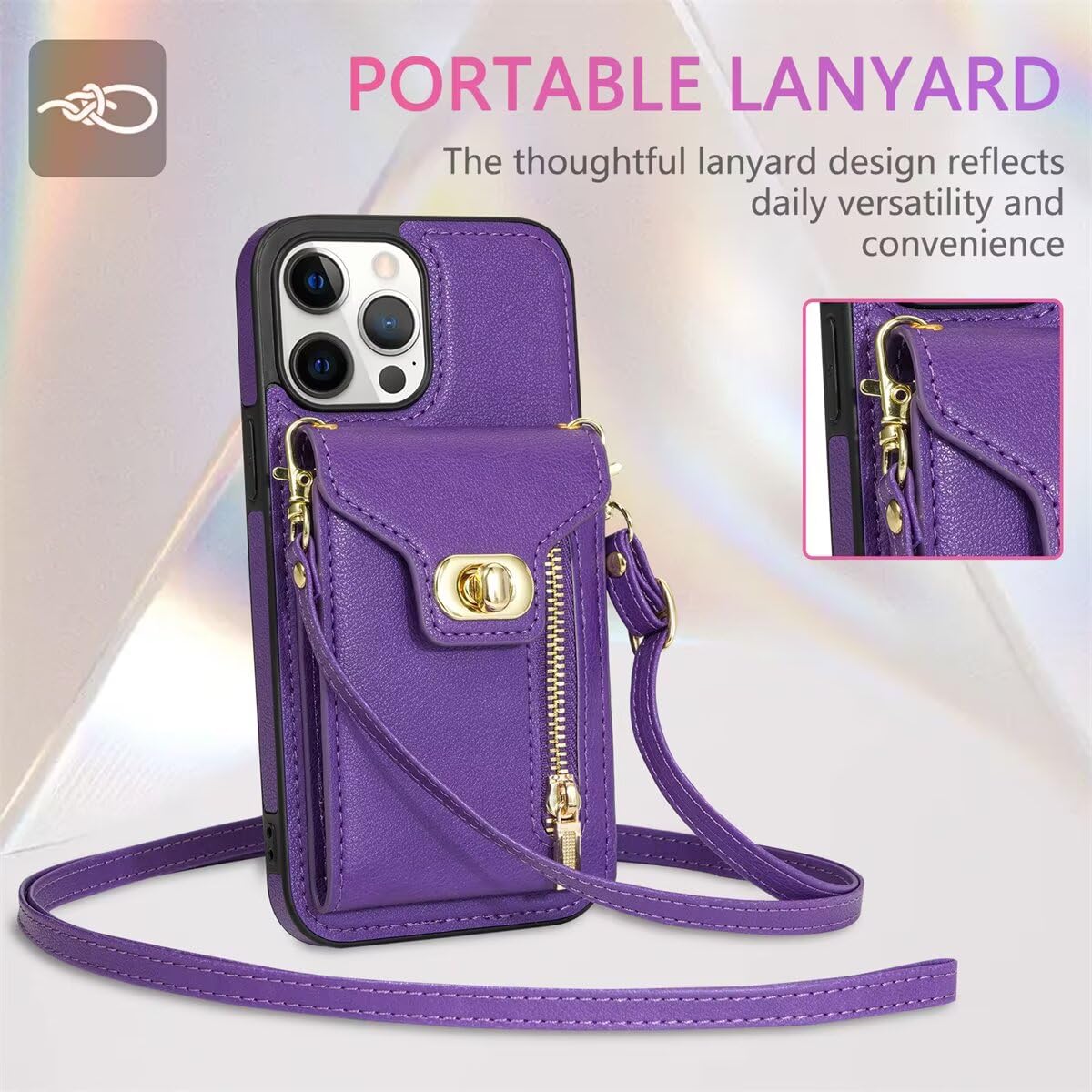 Custodia Per IPhone 16 16e 16 Pro, 15 15 Pro, 14 13 12 Pro 11 XR, Samsung Galaxy S25 S24 S23 S22 S21 S20 A20e Pixel 8a – Custodia In Pelle PU Con Clip - Foto 4