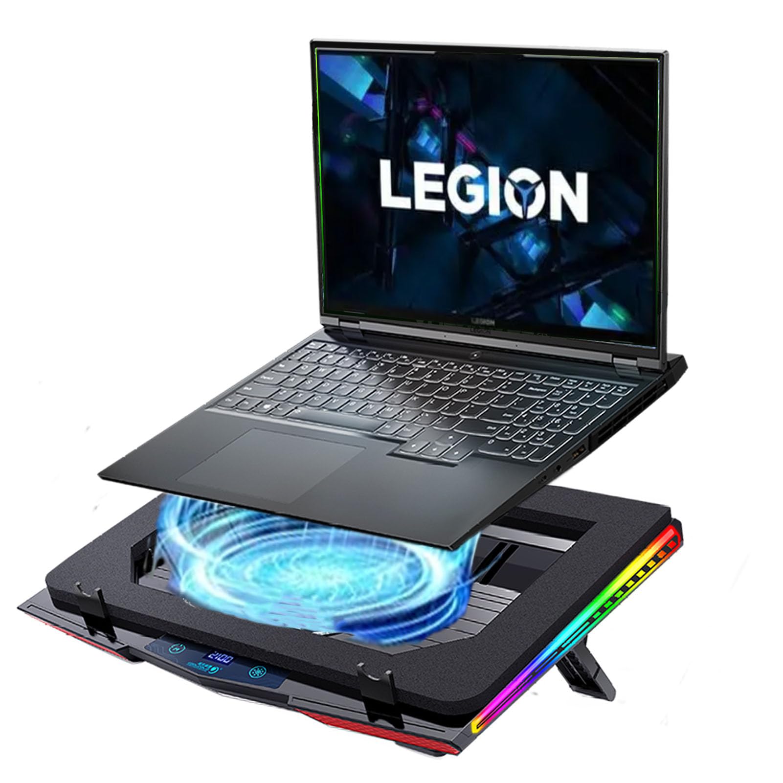 Cooling Pad for Lenovo Legion 5 5i 7 7i Pro 5 5i 7 7i 9i Ultimate i9 Legion Slim 5 Gaming Laptop,It is a Heat Dissipation Monster with Powerful Turbo
