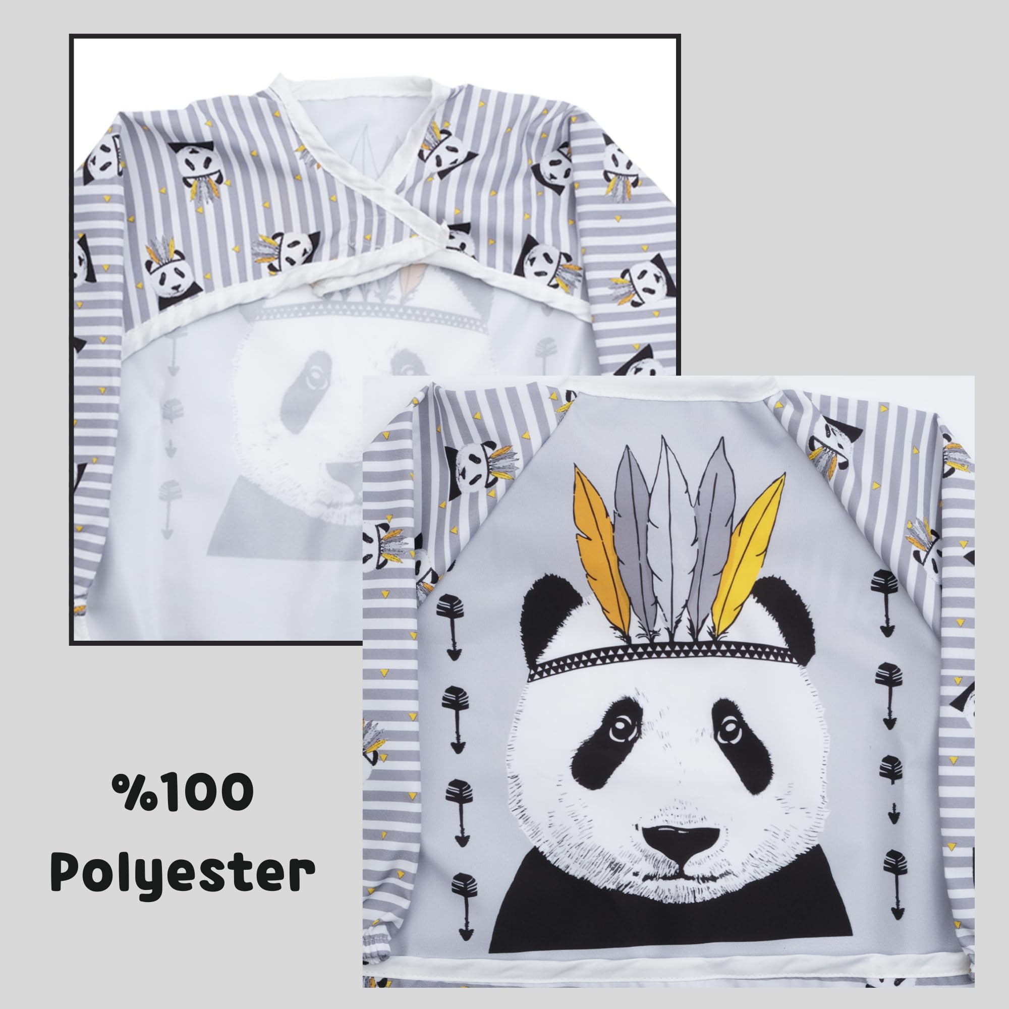 Baby Bibs for Feeding, Waterproof, Soft, Adjustable, Easy to Clean, Lightweight, Comfortable for Infants and Babies (1 - Image 2