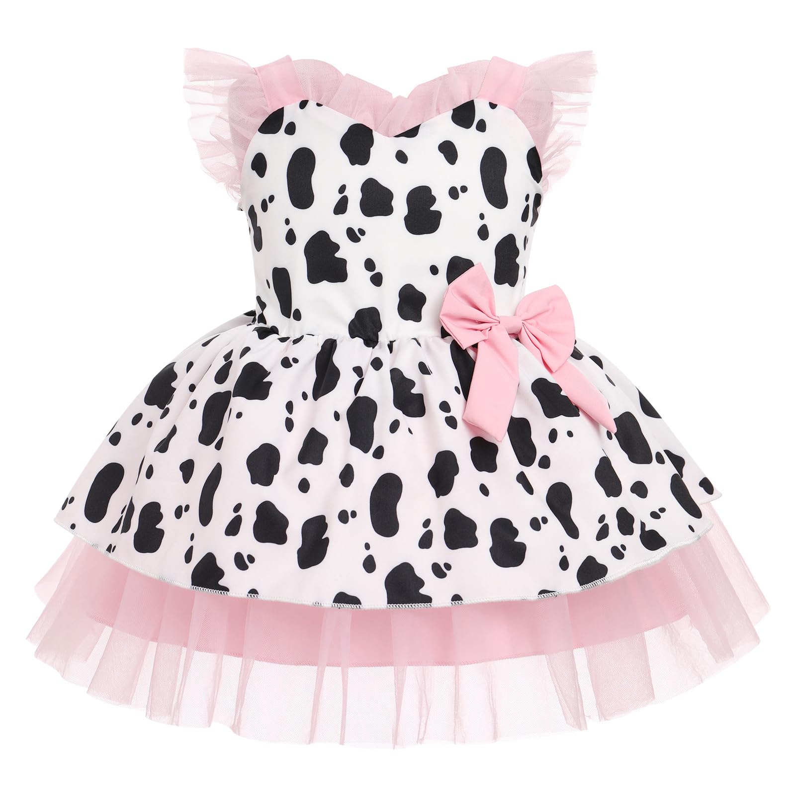 IMEKIS Cow Strawberry Dress