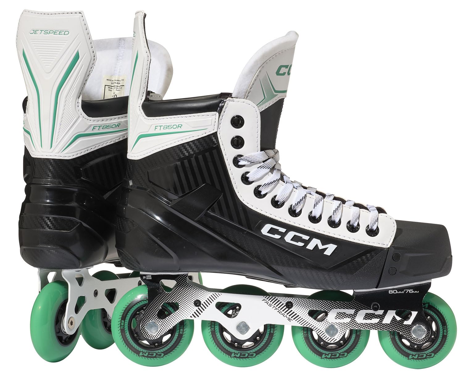 CCM Rollers en ligne Jetspeed FT850 - Rollers Hockey Senior - Taille CCM - Largeur de skateboard