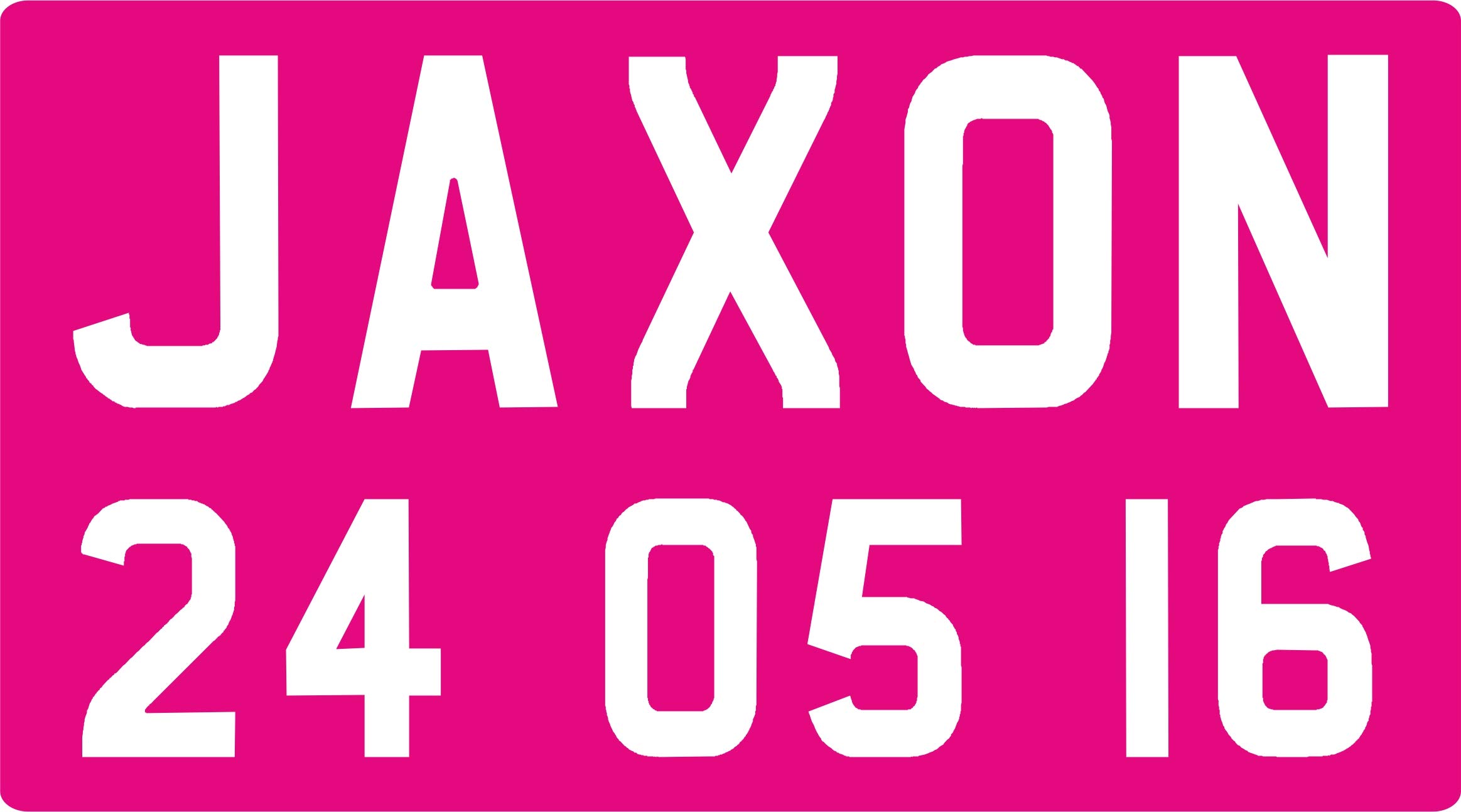Fsss Ltd Pink Engraved Np Number Plates For Childrens Little Tikes Cozy Coupe Ride On Toys (Pink)