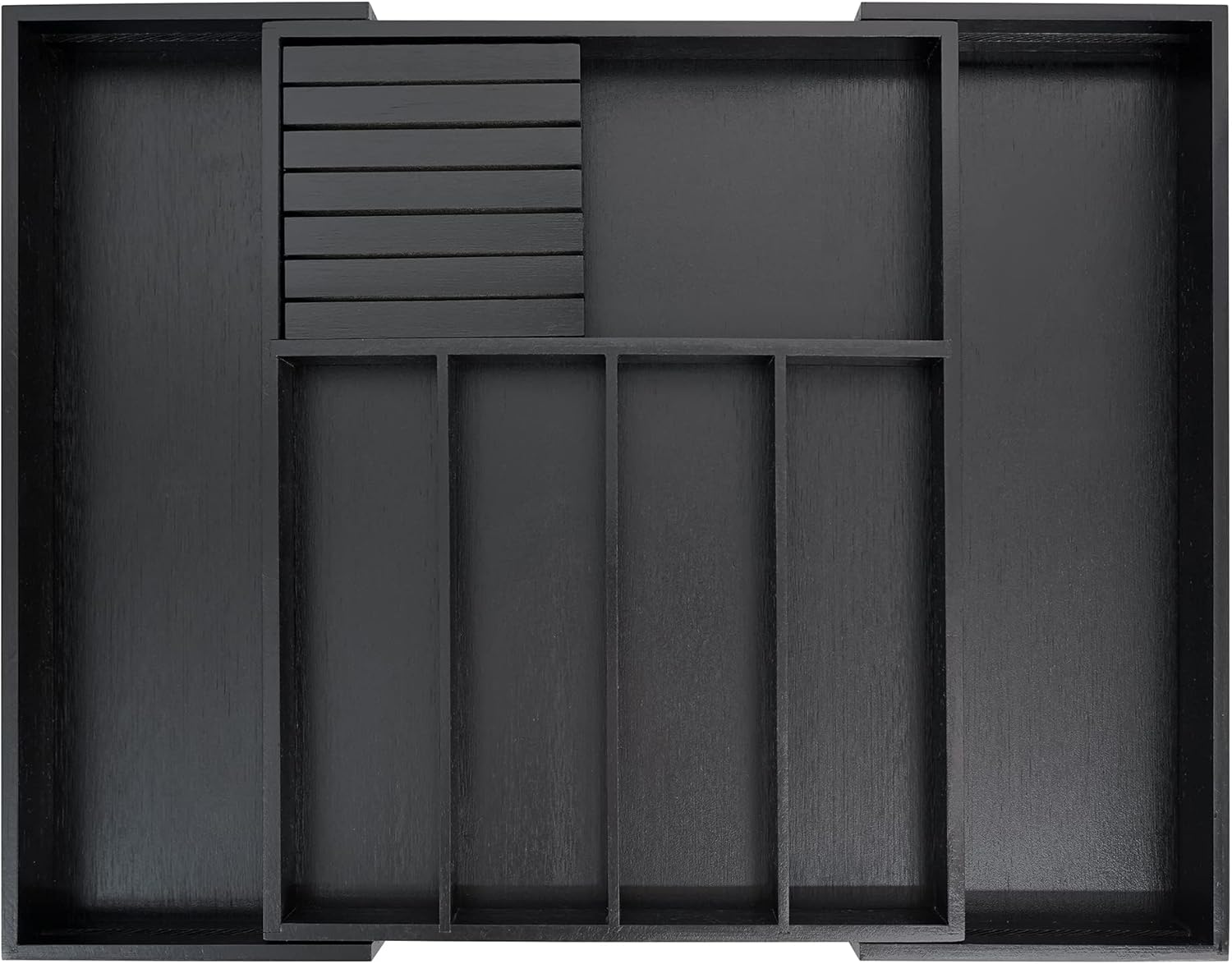 Suli Besteckschubladen-Organizer Bambus - Verstellbarer Besteckhalter 12-37 Zoll