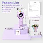 Microscope portable pour enfants & Les tout-petits, Mini Microscope portable de poche avec fonction photo et vidéo, STEM Trousse de sciences pédagogiques (Purple)