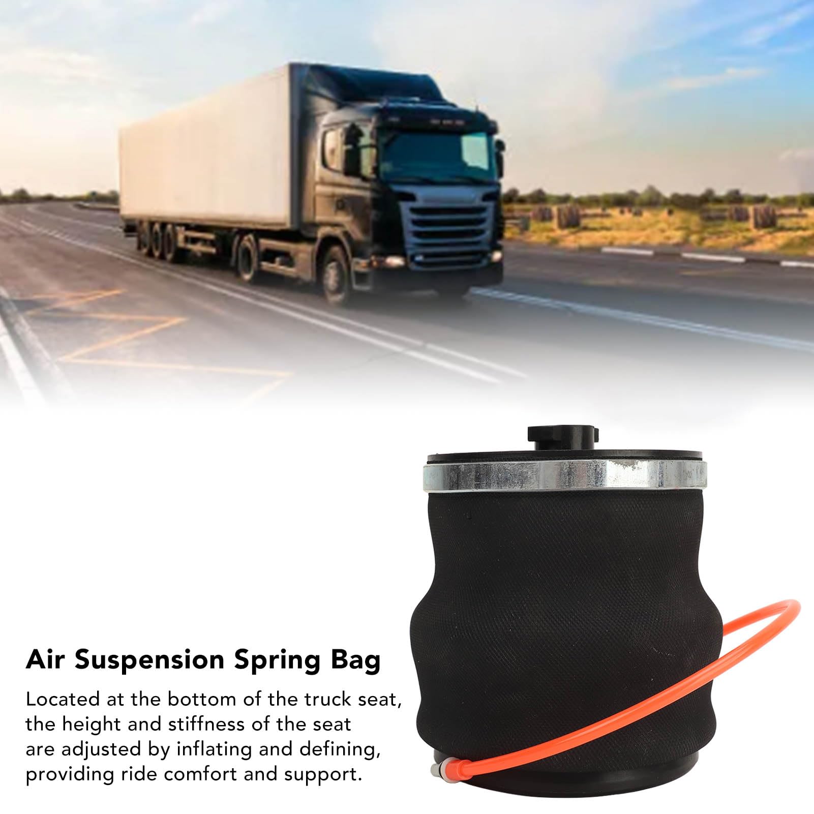 Luftfederbalg für ISRI 1498864 Federtasche für Federmanschette, Verbessert den Fahrkomfort, Luftfeder für LKW-Sitz
