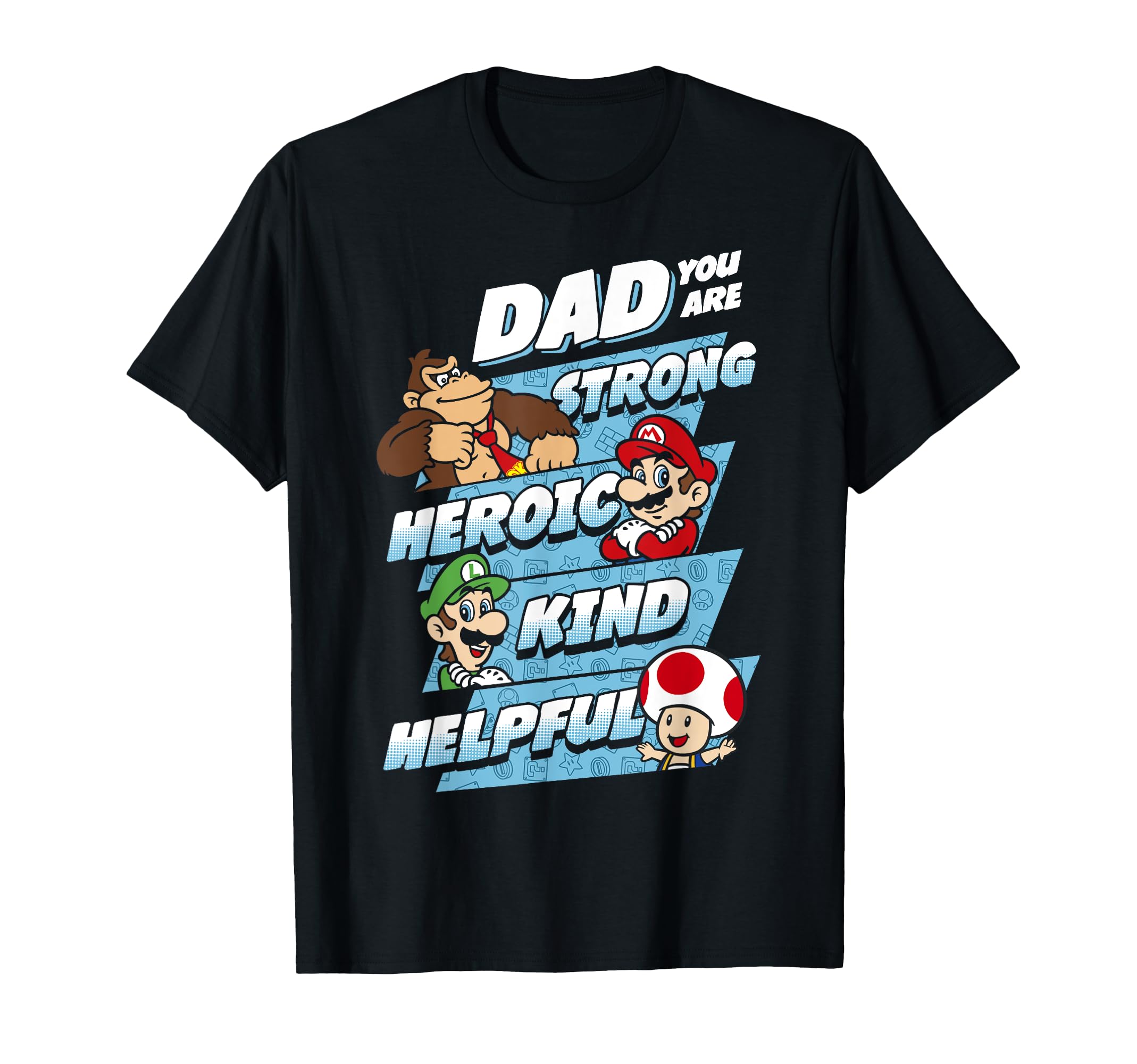 Nintendo Super Mario Dad You Are Big Chest Poster T-Shirt