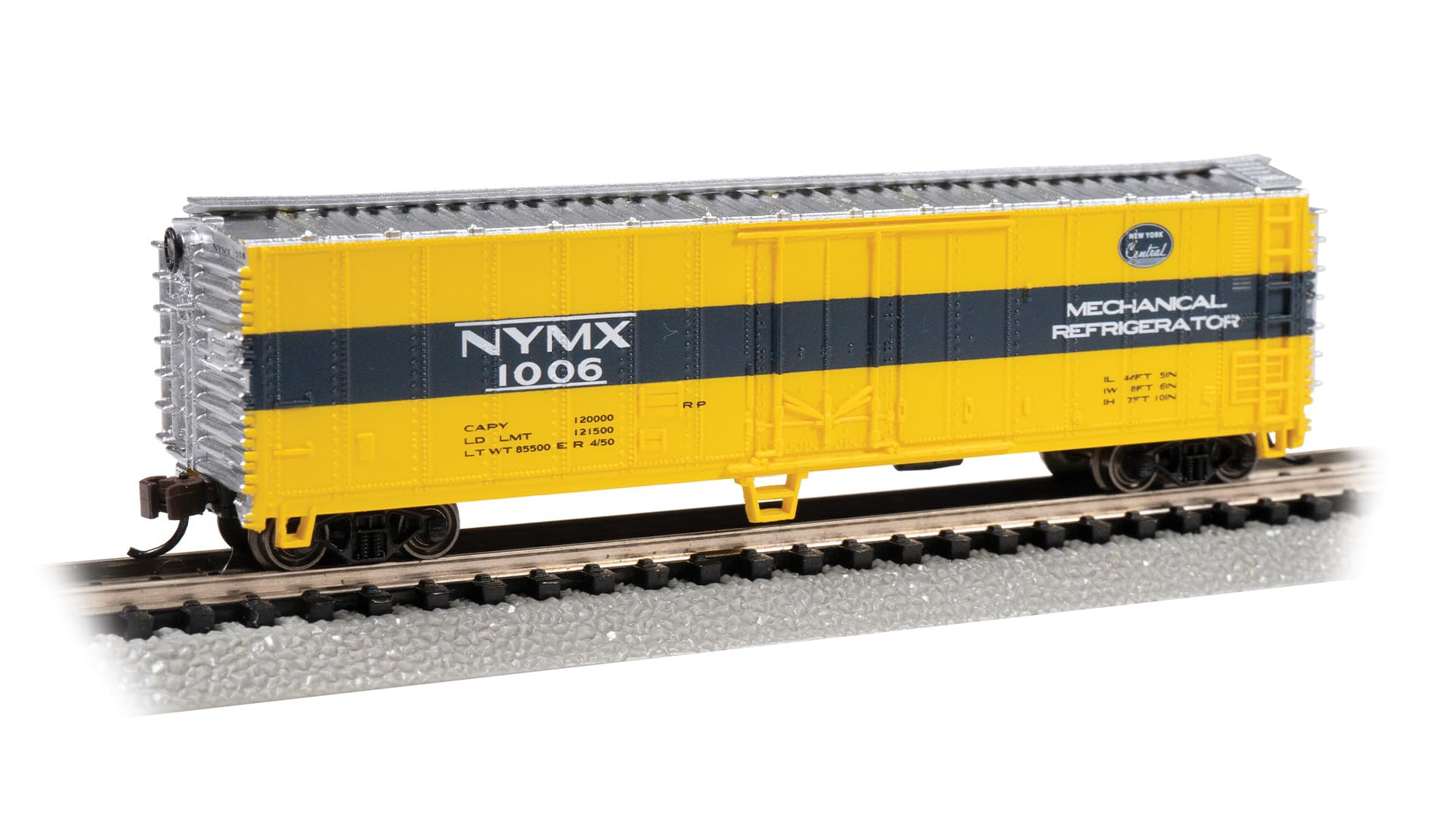 Bachmann Trains - ACF 50' Steel Reefer - New York Central #1006 - N Scale