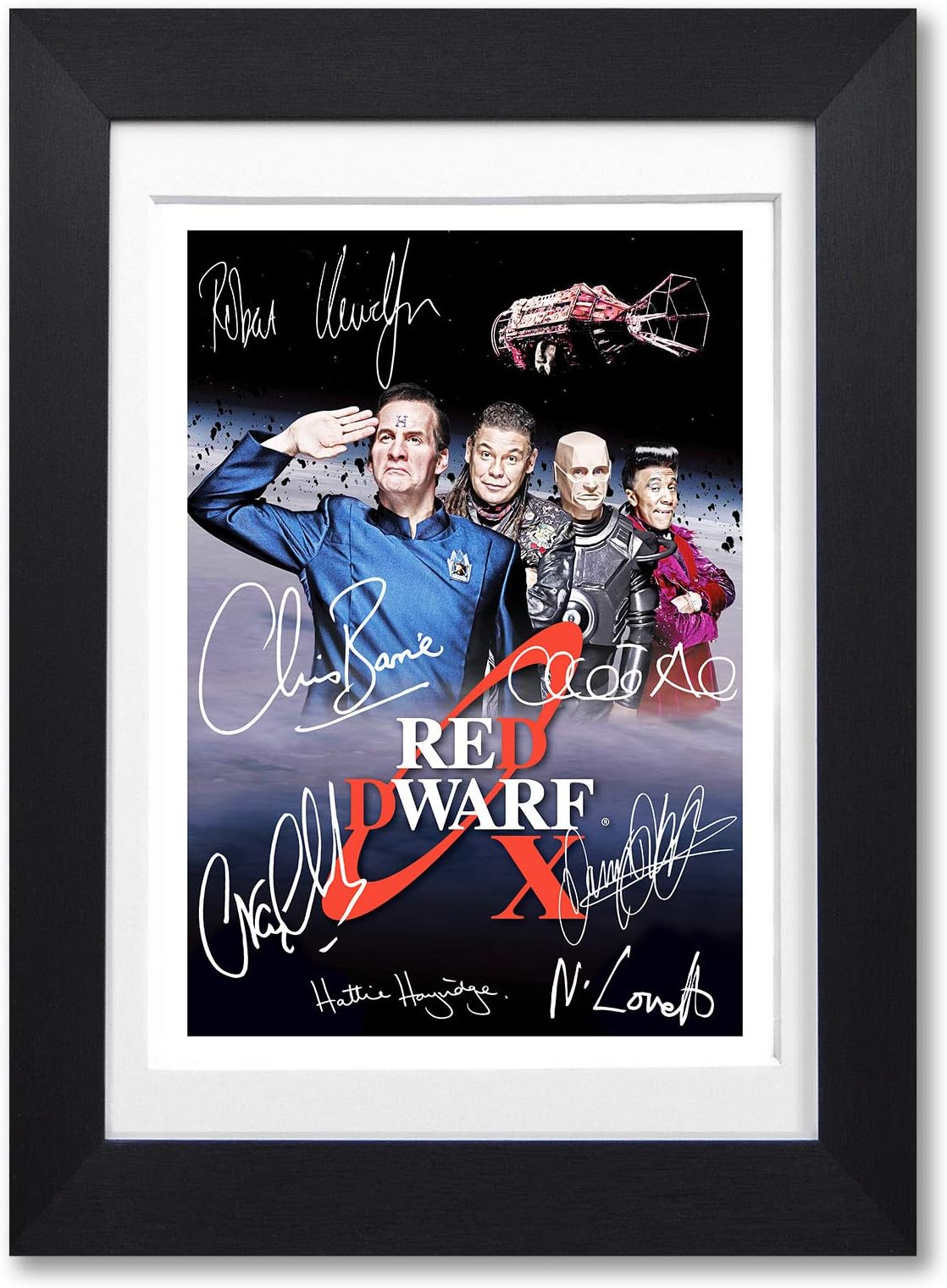 Memorabilia Red Dwarf Cast Signed Autograph Signature A4 Poster Photo Print Photograph Wall Art Picture TV Show Series Season DVD Boxset (POSTER ONLY)