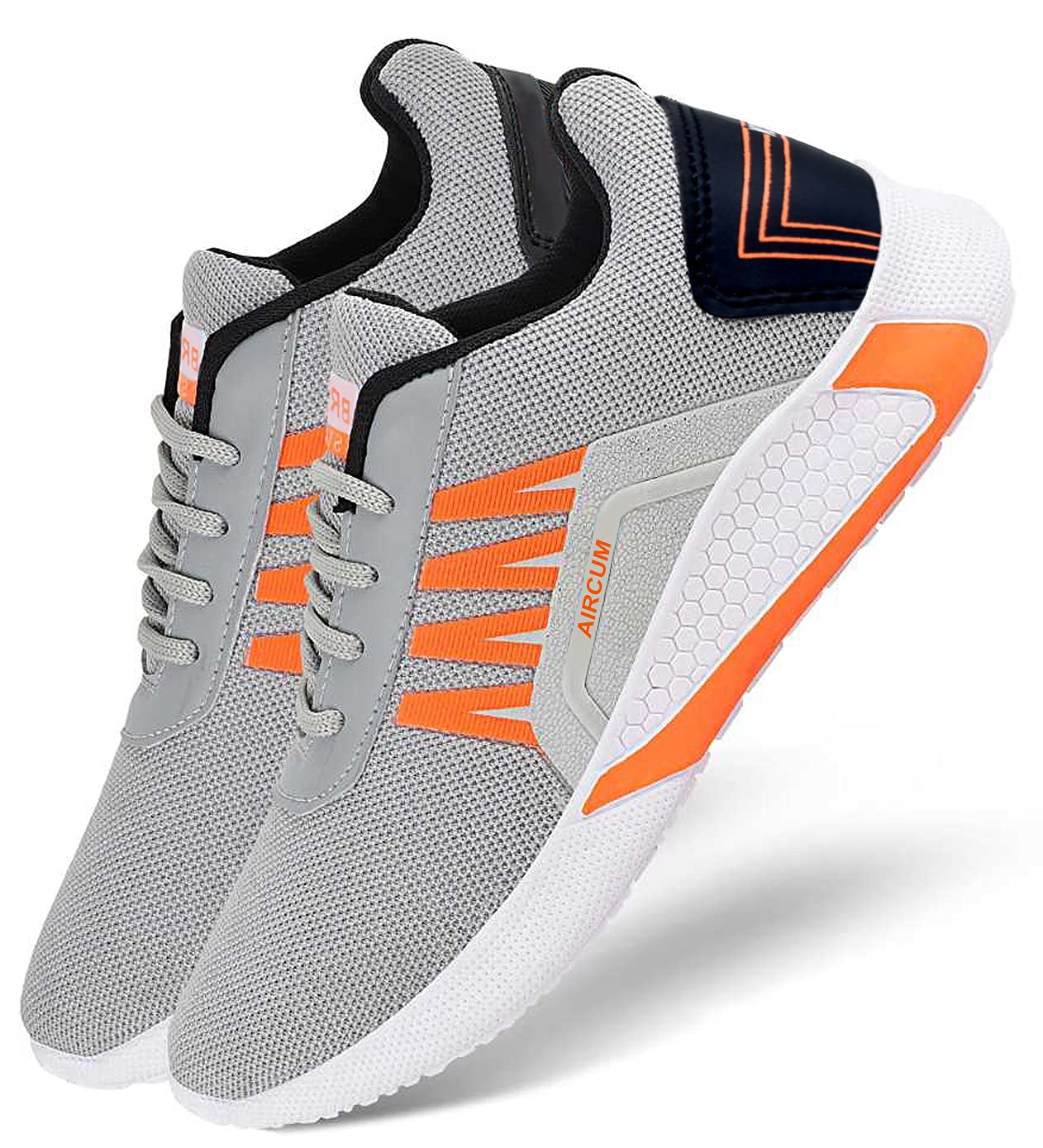 Shoes Grey, Orange Top Trending Men's Sport Shoes-image-23