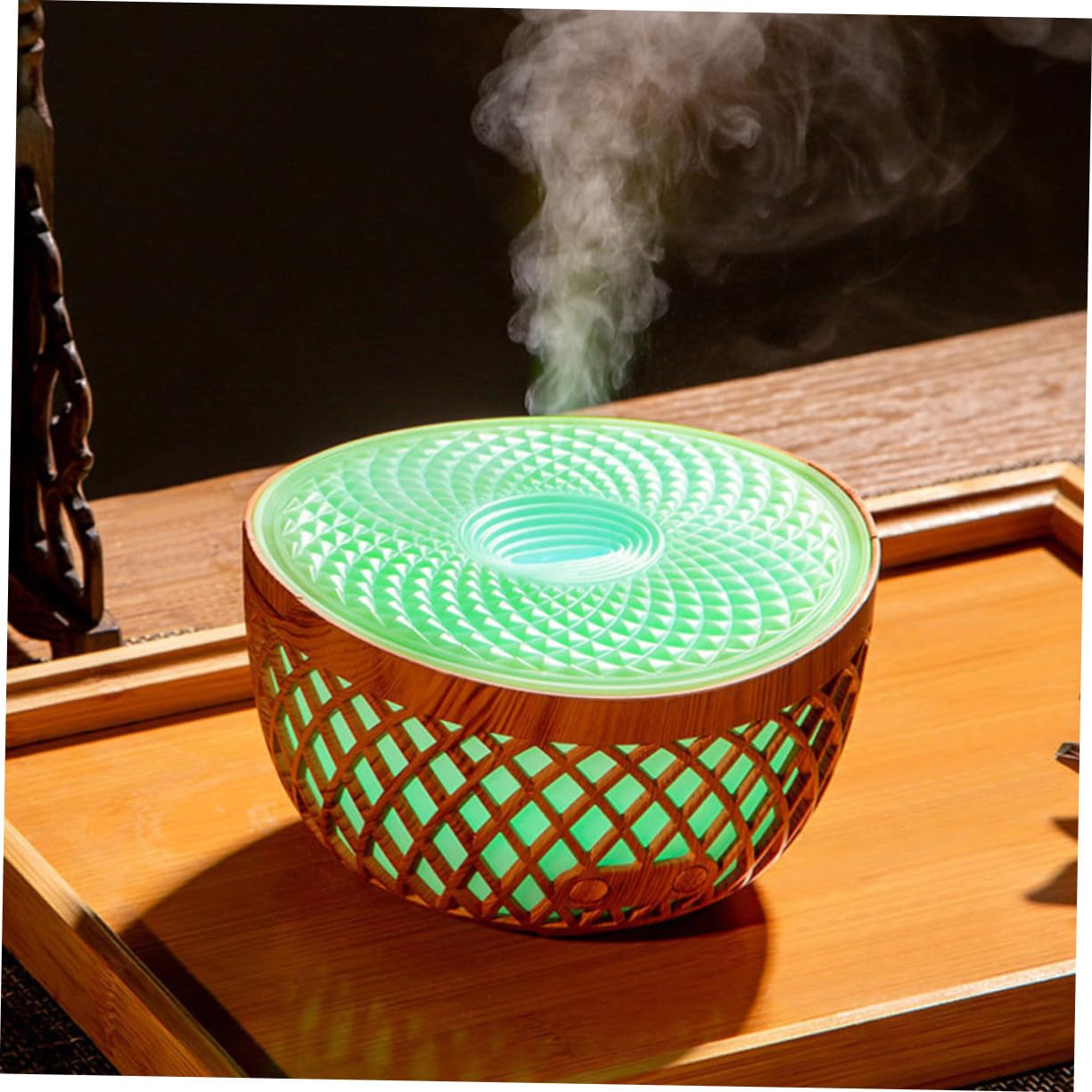 GALPADA Humidificador de Escritorio y Difusor de Fragancias Capacidad de 320ml, Diseño Simple y Material Abs para Decoración y Aromaterapia Hogar o Dormitorio