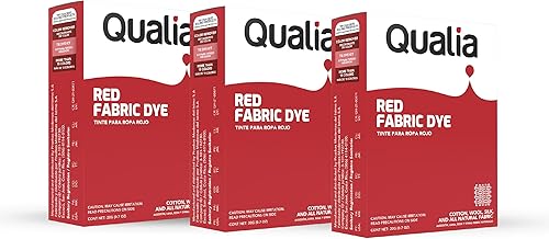 Vista 37 de Tinte textil en polvo multiusos Qualia, tinte fácil de usar para telas naturales: algodón, lana, seda, madera y lino, colores ultra concentrados