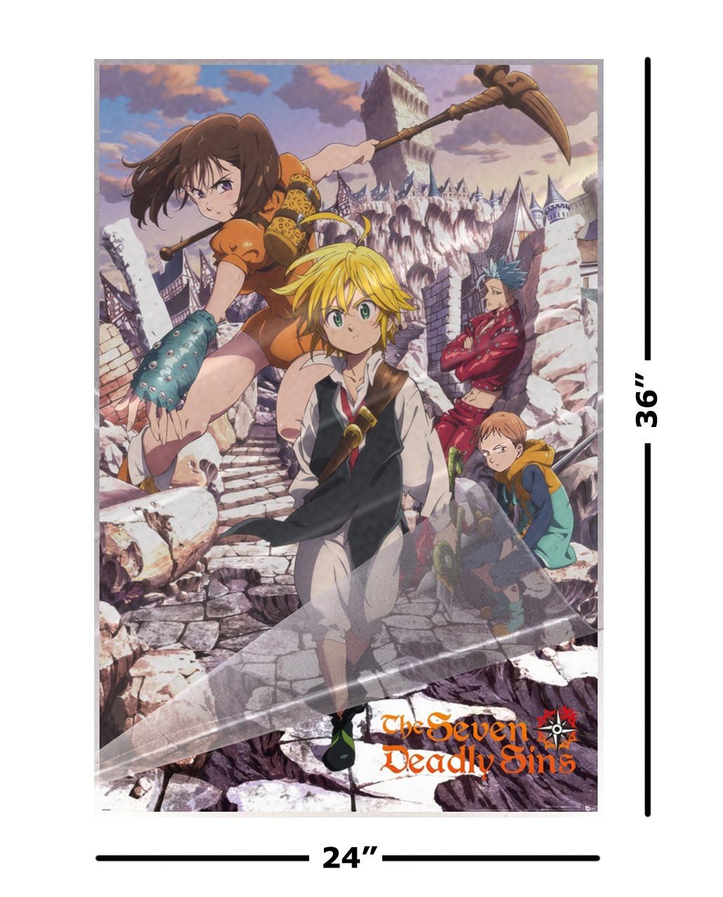 Amazon.com: The Seven Deadly Sins - Manga Anime TV Show Poster