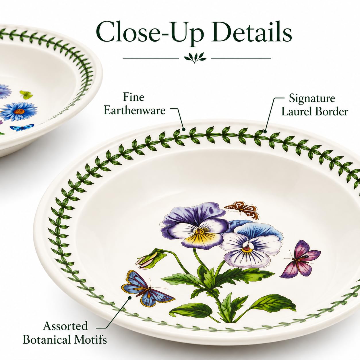 Amazon.com | Portmeirion Botanic Garden Soup Plate, Set of 6