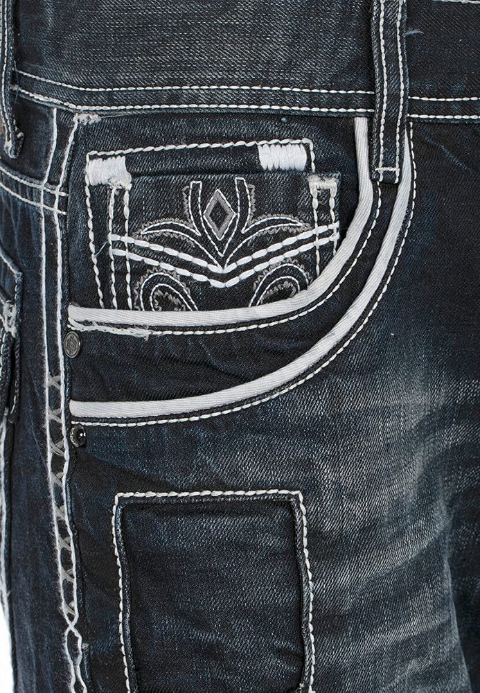 Cipo & Baxx Herren Jeans – Bequeme Denim Hosen aus Stretch und Baumwolle – Casual Klassische Jeans für den Alltag