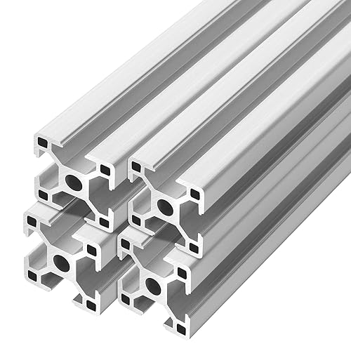 Miniatura 10 de 3030 T Ranura de aluminio extrusión para piezas de impresora 3D y CNC DIY Negro 1500mmX4