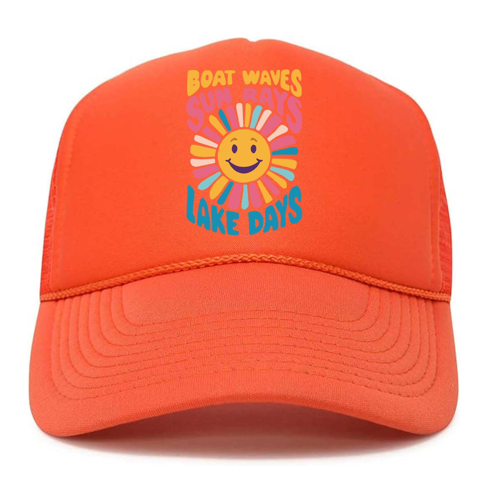 Boat Waves, Sun Rays, and Lake Days Trucker Hat