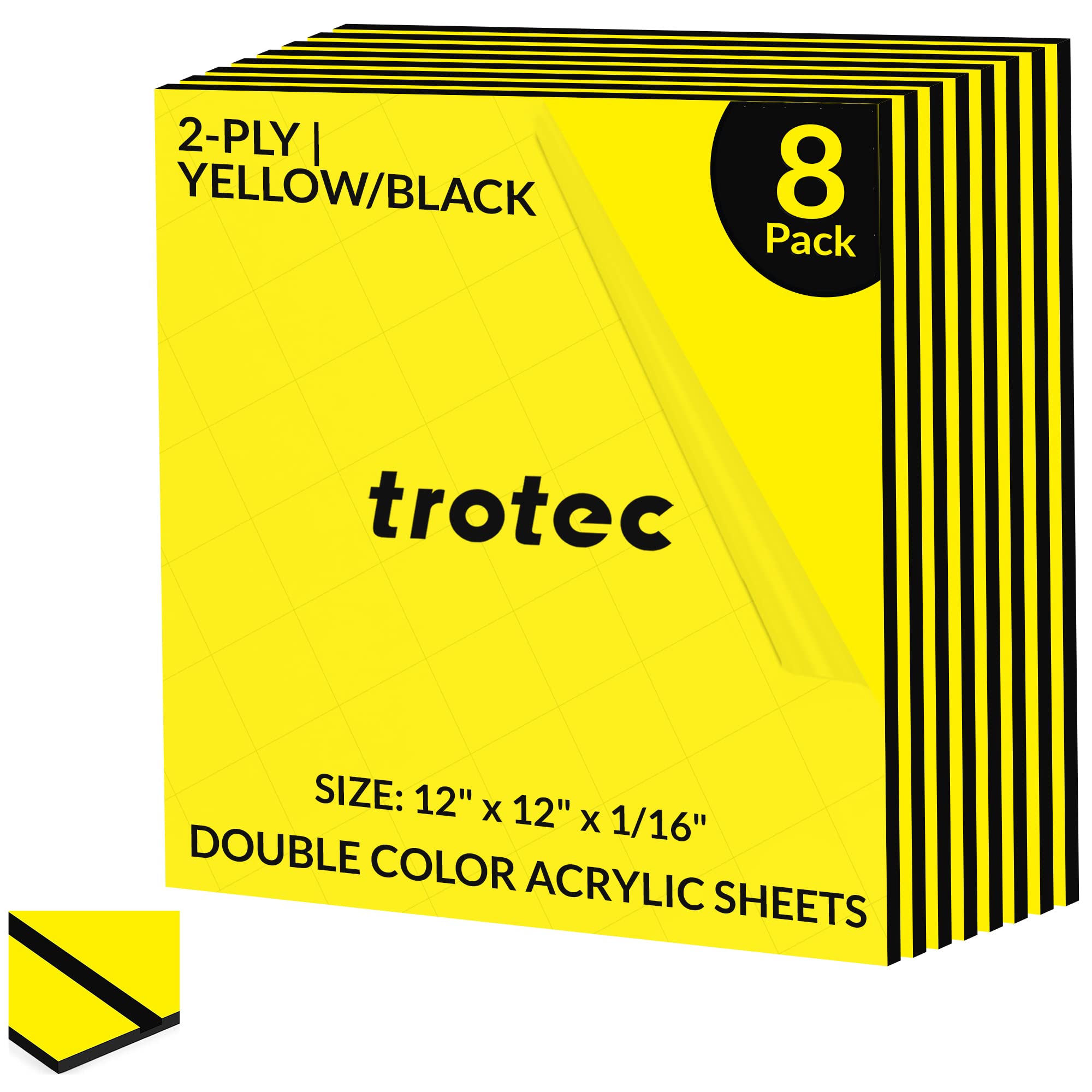 Buy Trotec TroLase Laser Engraving Double Color Plastic Sheet 12" x