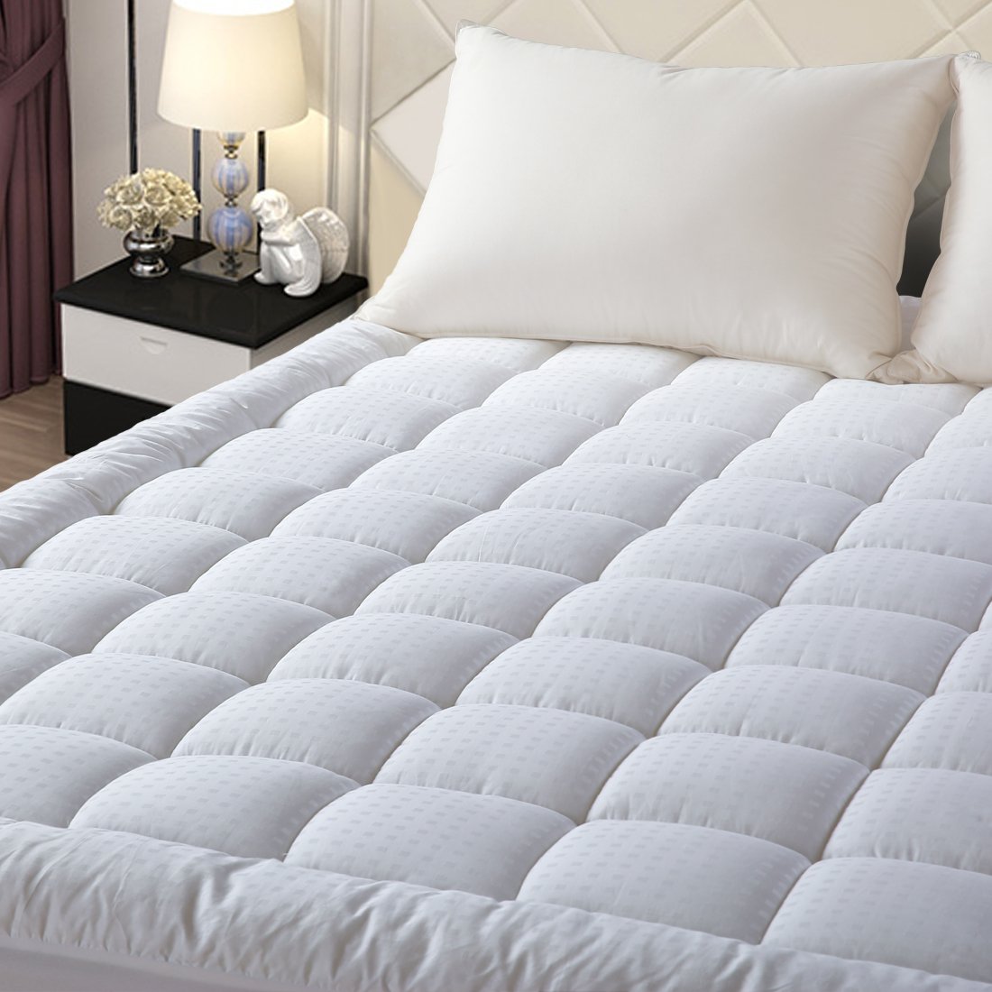 Easeland California King Mattress Pad Pillow Top Mattress Cover