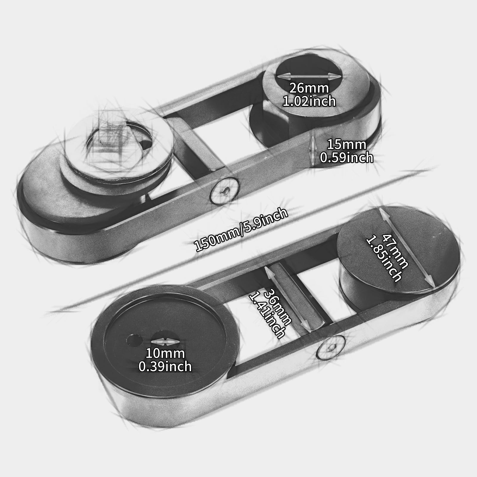 Motorrad 180 ° Einstellbare Drop Mirror Mount Spiegel Relocator Fit Für Harley Touring Street Glide FLHX 2014-2022 Schwarz 1PC