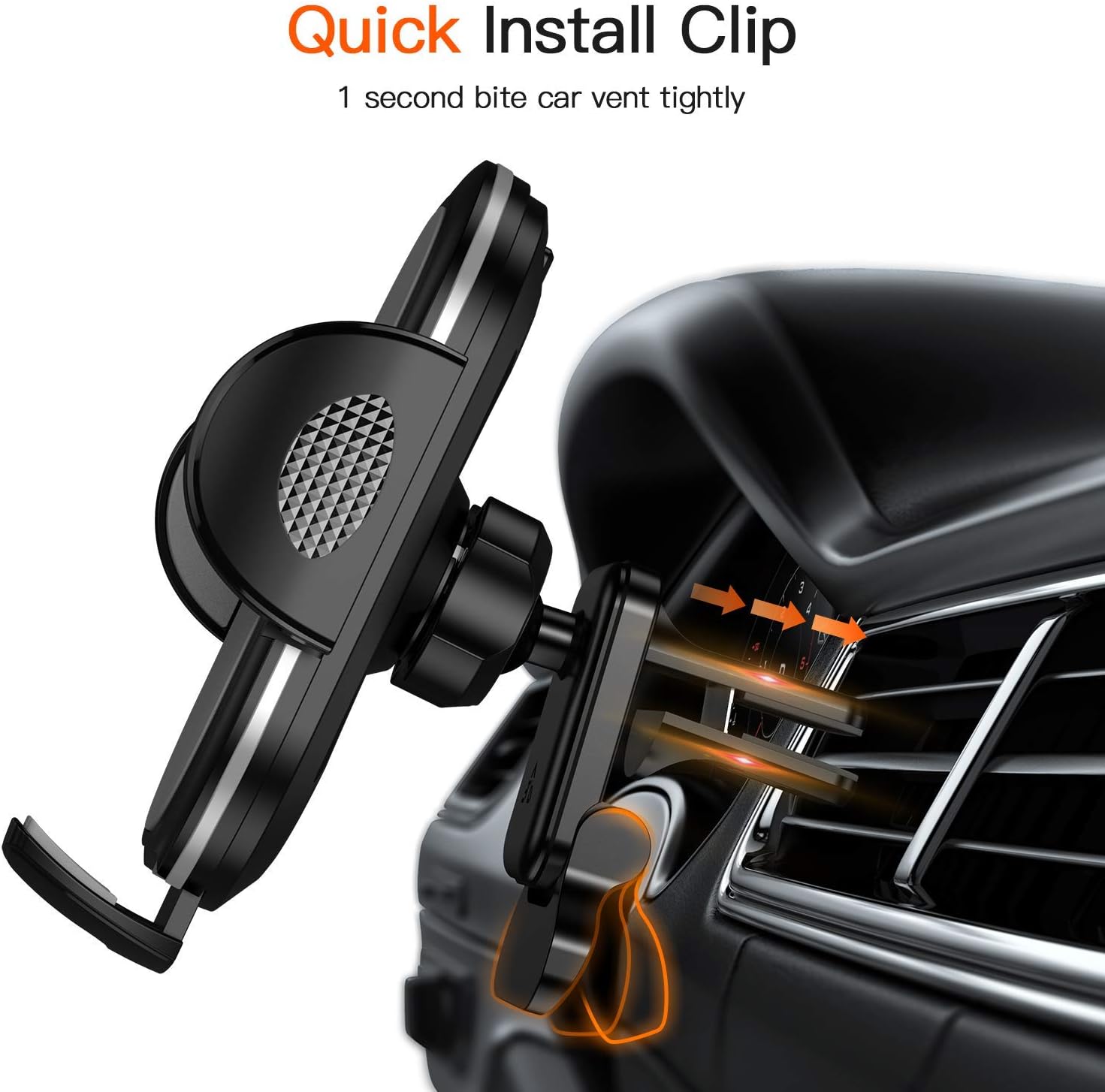 JOYROOM Car Phone Holder Mount,【Ultra Stable & One Button Release】 Air Vent Holder, Cell Phone Car Mount Compatible with iPhone 12 Pro Max/12 Pro/12/11 Pro Max/11/XS/X/SE/8 Samsung etc