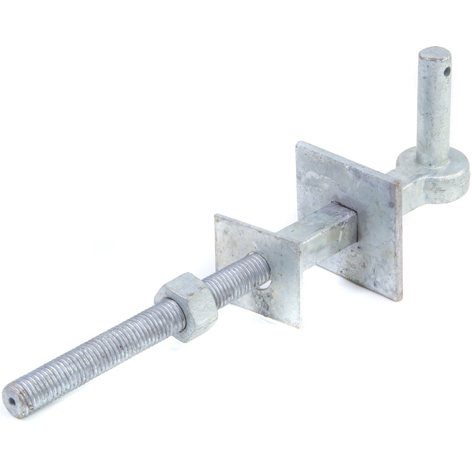 White Hinge Limited 13" Galvanised Plated Hook To Bolt Pin - Heavy Duty Gate Hanging Hinge Band