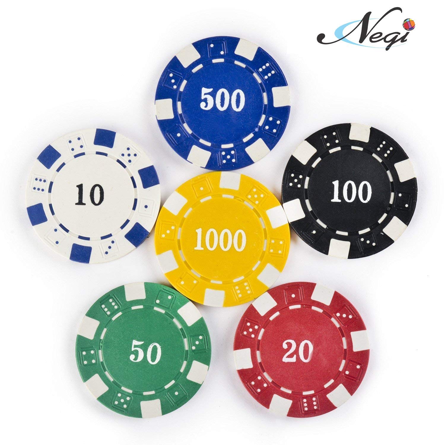 Negi Poker Chip Game Set with Aluminium Carry Case (500 Pieces) (B07FRB6DQP) Amazon Price History, Amazon Price Tracker