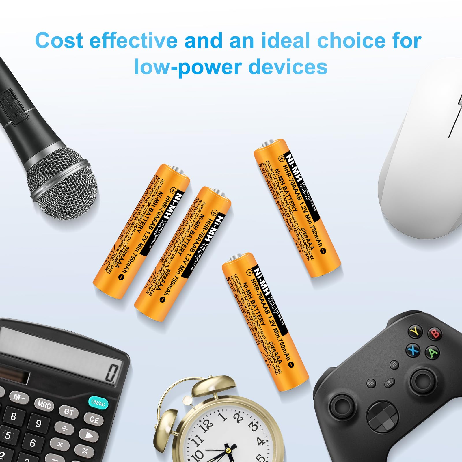 4 Pack NI-MH AAA Akku Wiederaufladbare Batterien 750mAh 1.2v HHR-70AAAB für Gigaset BT Panasonic Kabelloses Heimtelefon