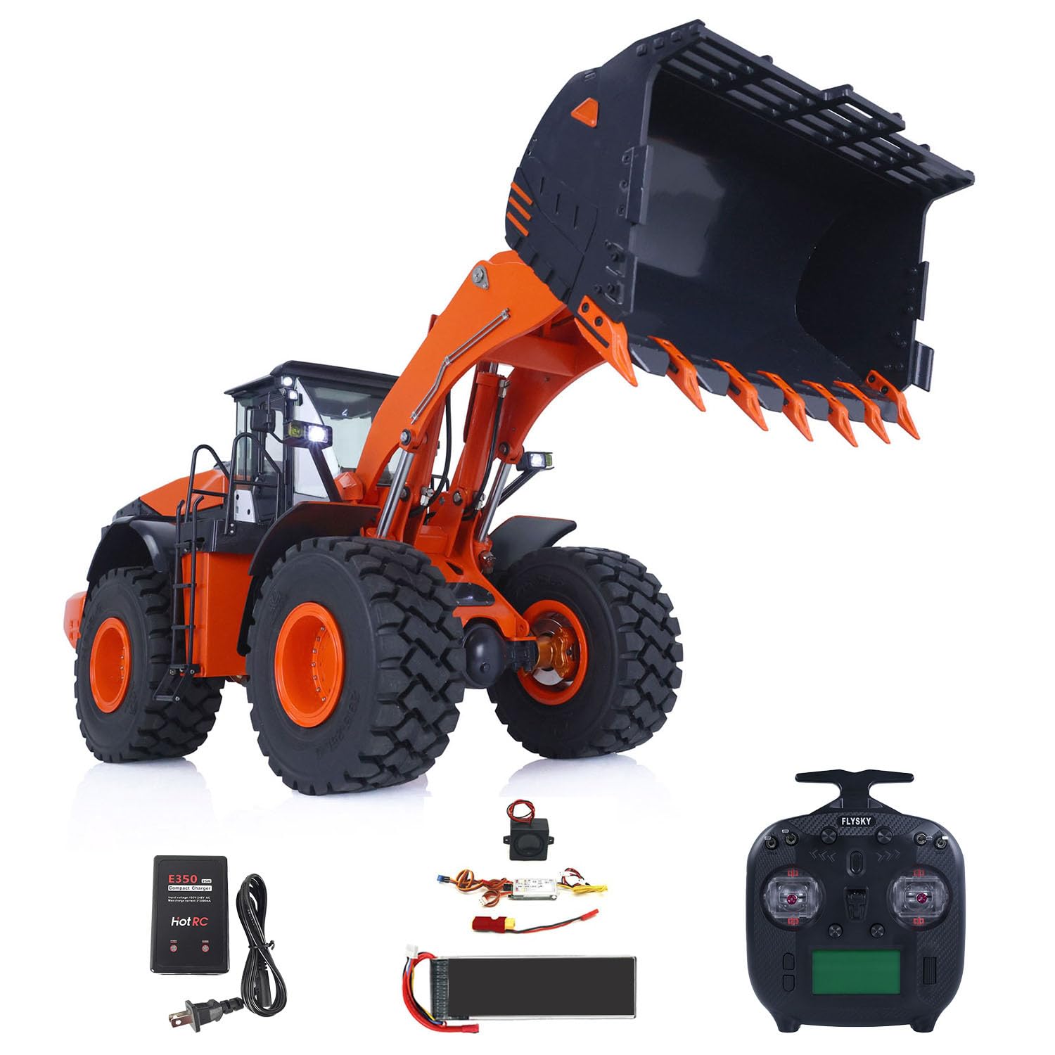 1 14 RC Hydraulic Loader Model for ZW370 Metal JDM 198 RTR RC Construction Car Model I6S Radio