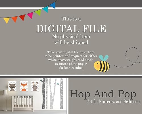 Miniatura 3 de 365DOROTEYA Cute Animal Posters - Toddlers Posters, Toddler Educational Posters, Shapes And Colors Posters, Preschool Posters For The Wall, Boho