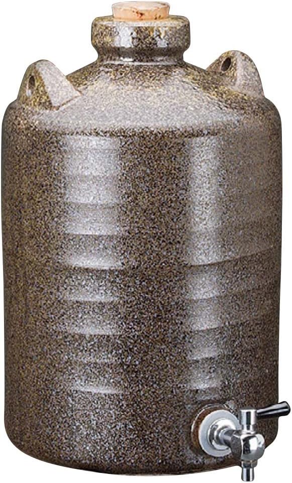 Yamasita Craft 11312040 Bizen Wind Standing 3 Sho Server 8.1 x 8.1 x 13.0 inches (20.7 x 20.7 x 33 cm), 7,700cc