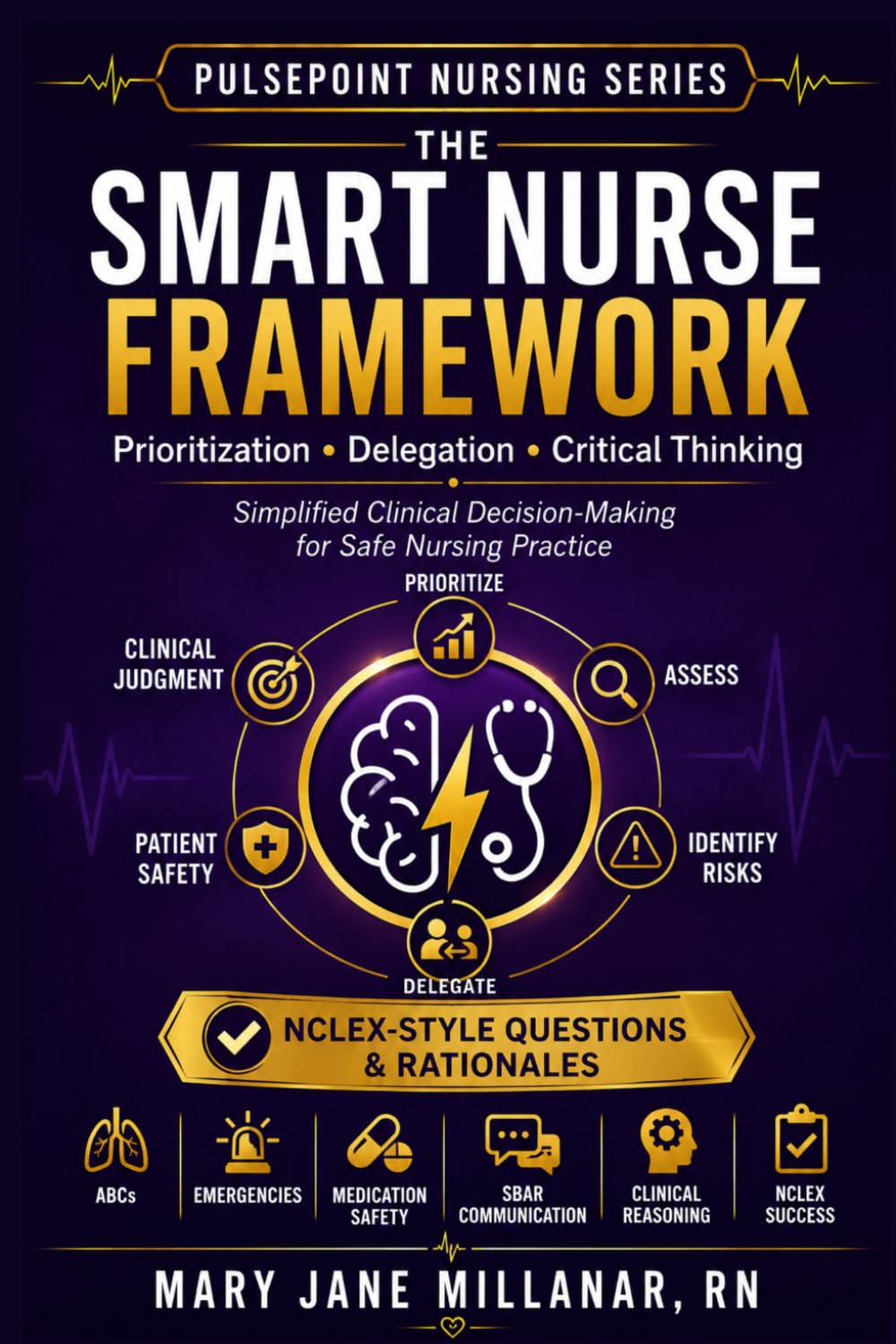 The Smart Nurse Framework: Prioritization, Delegation & Critical Thinking Simplified with NCLEX-Style Questions and Rationales (PULSEPOINT NURSING SERIES)