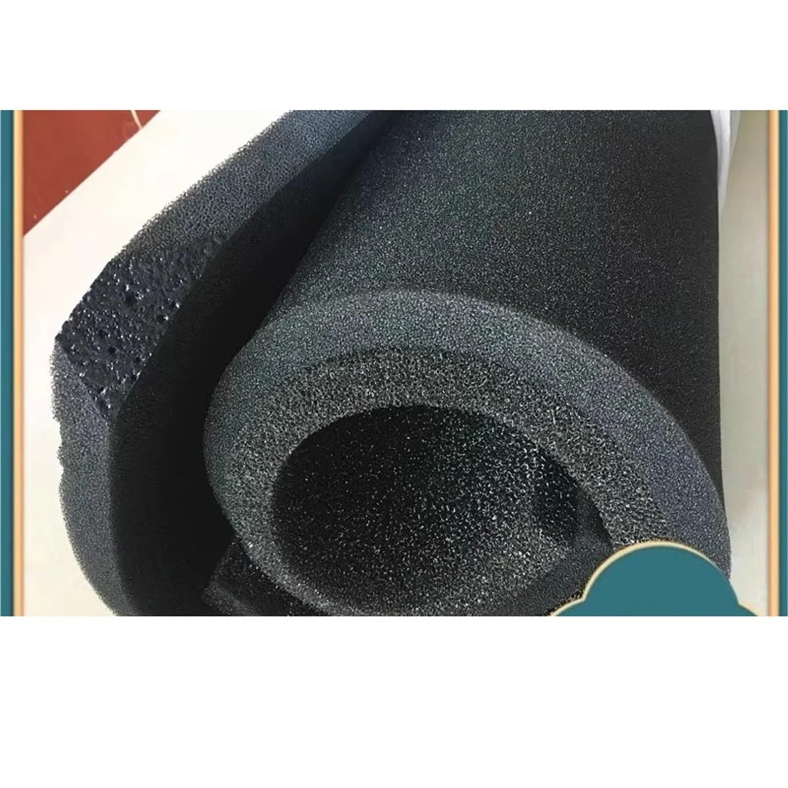 1 pieza de filtro de esponja de poliuretano a prueba de polvo ignífugo - fieltro de fibra de carbono activado para aplicaciones de refrigeración e industrial(Type9)