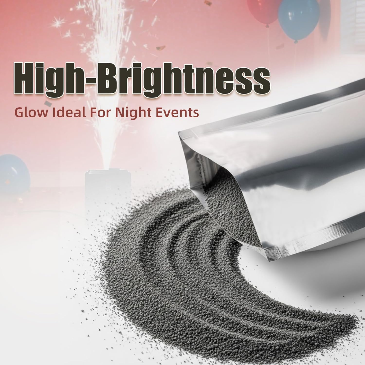 200g Bühnen-Effektpulver für den Außenbereich (kaltes Funkenpulver), spezielle Granulat-Effektmaschine mit 3-5 m Effekthöhe – ideal für Hochzeiten, DJ, Partys und Show(5 Stück)
