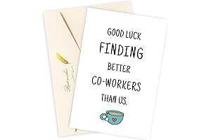 Mulbozy Funny Coworker Leaving Card, Farewell Gifts for Coworkers