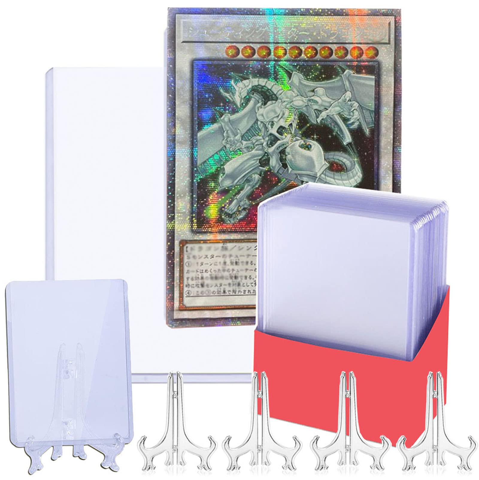 Buy Top Loaders for Cards, 30 Toploader and 5 Stand Bundle, Designed