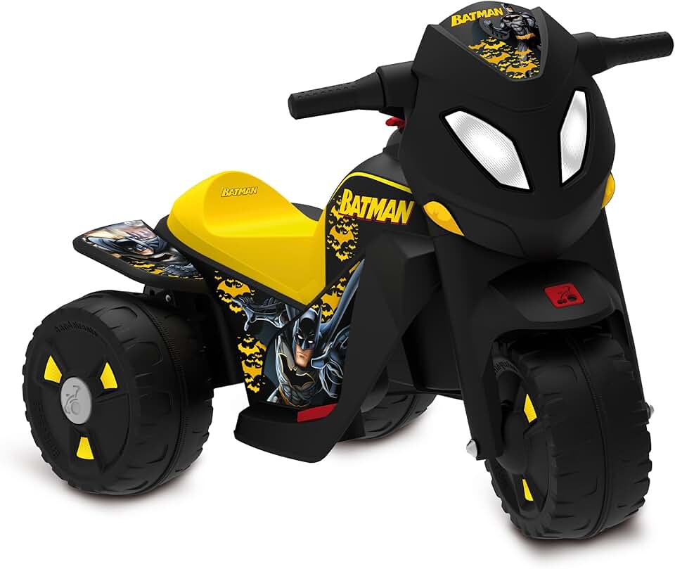 Moto Infantil Batman Batmoto Eletrica 6V Bandeirante