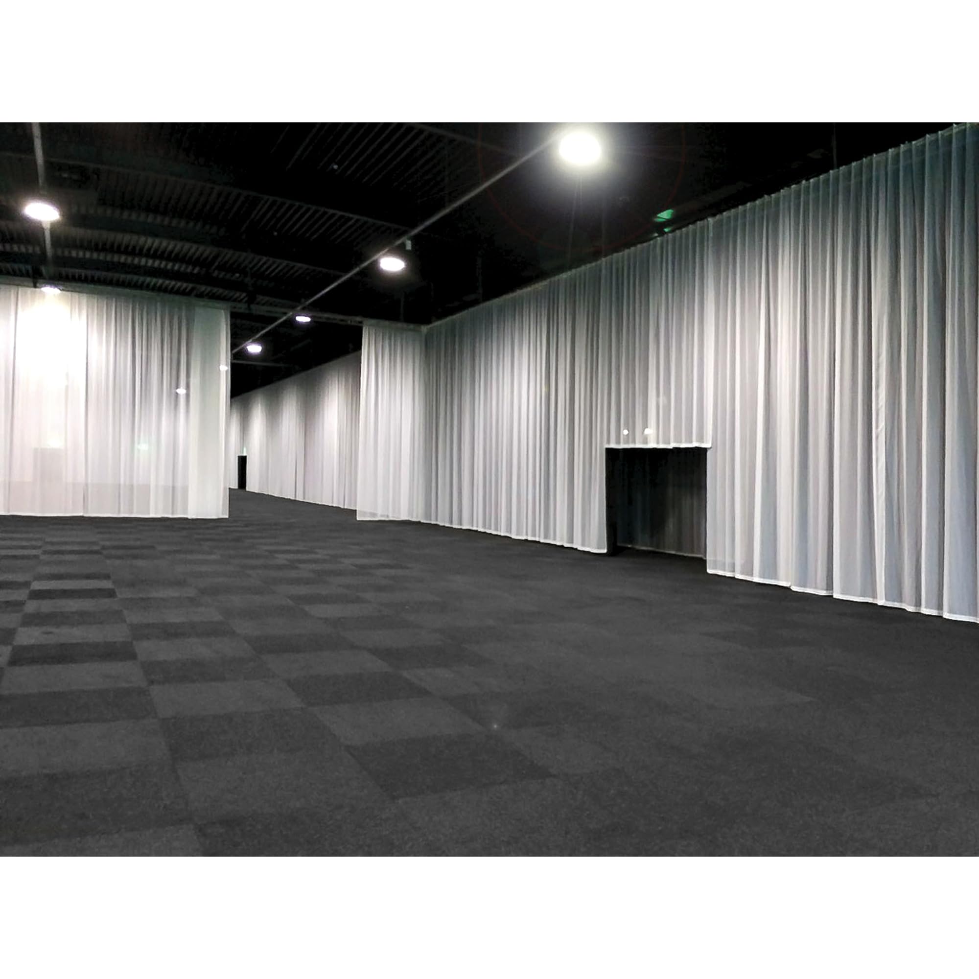 Showtec Voile CS - Cortina de ducha (300 x 400 cm), color blanco