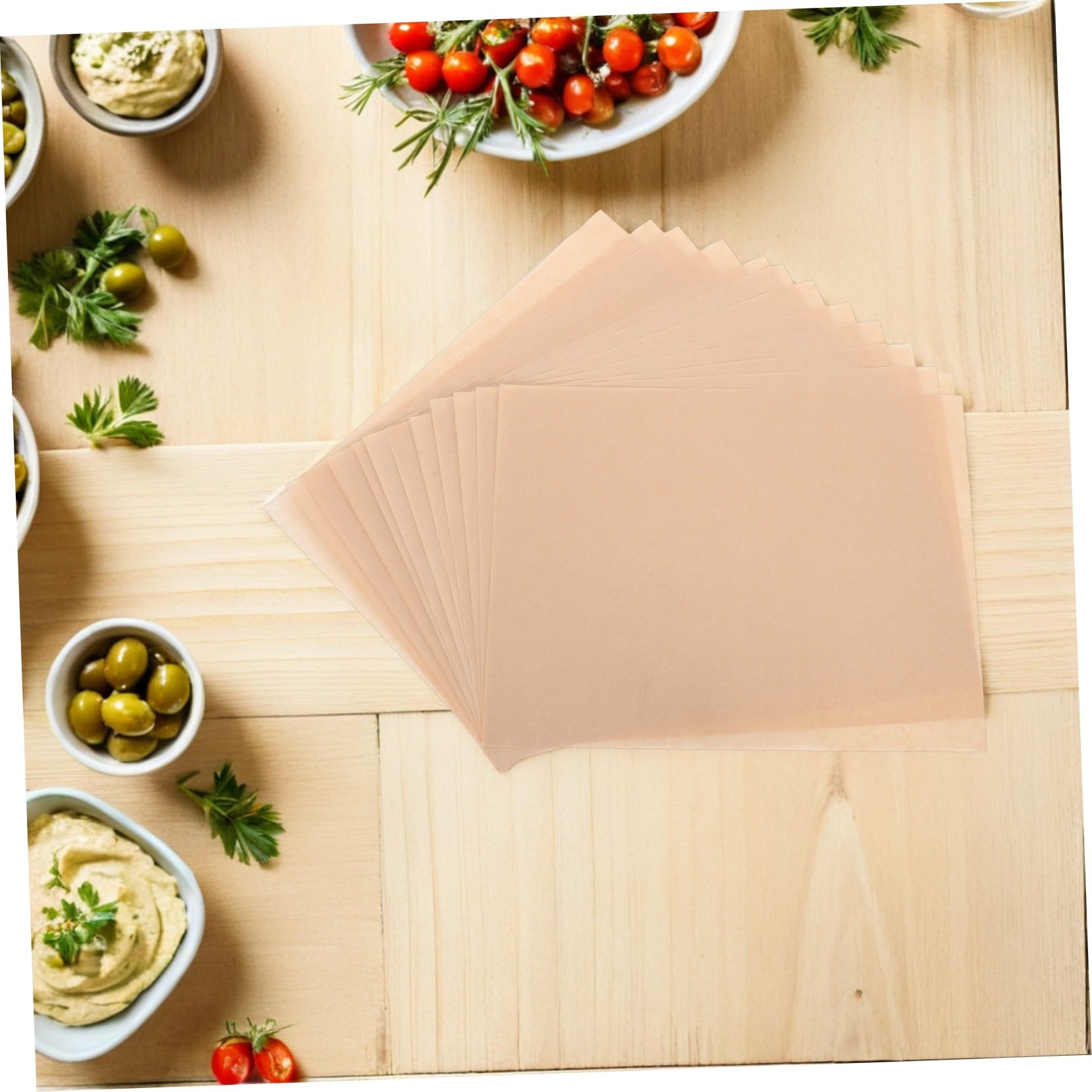 Carta da Forno Antiaderente Rettangolare 40x30 Cm, 100 Fogli