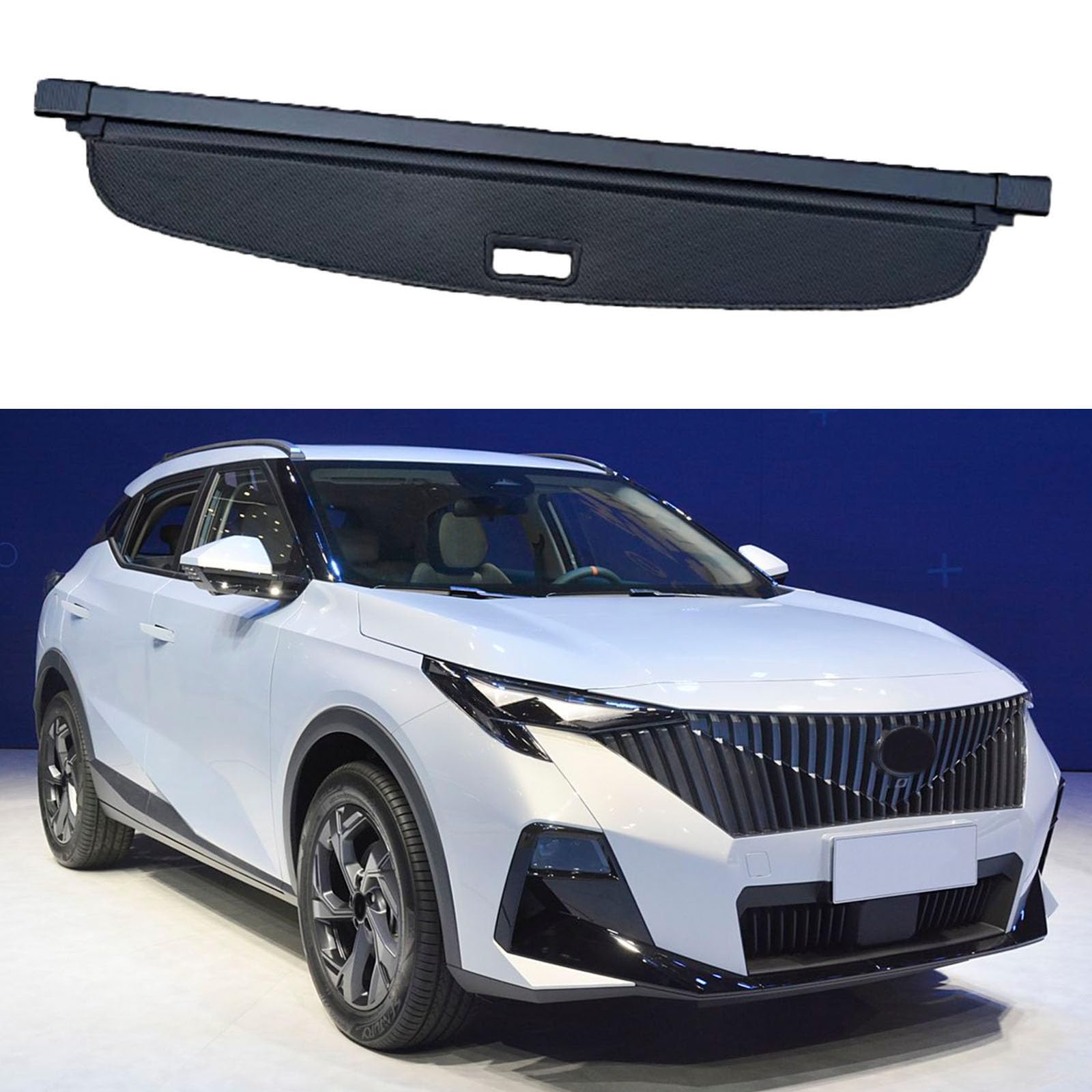 SXLGDW Car Retractable Rear Trunk Parcel Shelf,Compatible with Trumpchi GS3 Emsoo 2023-2025,Car parts