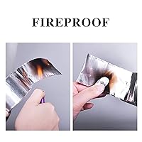 Vista 4 de ADHES TAPE Cinta de papel de aluminio, resistente al calor, impermeable, 0.78 pulgadas x 164 pies, para HVAC, reparación, sellado, aislamiento