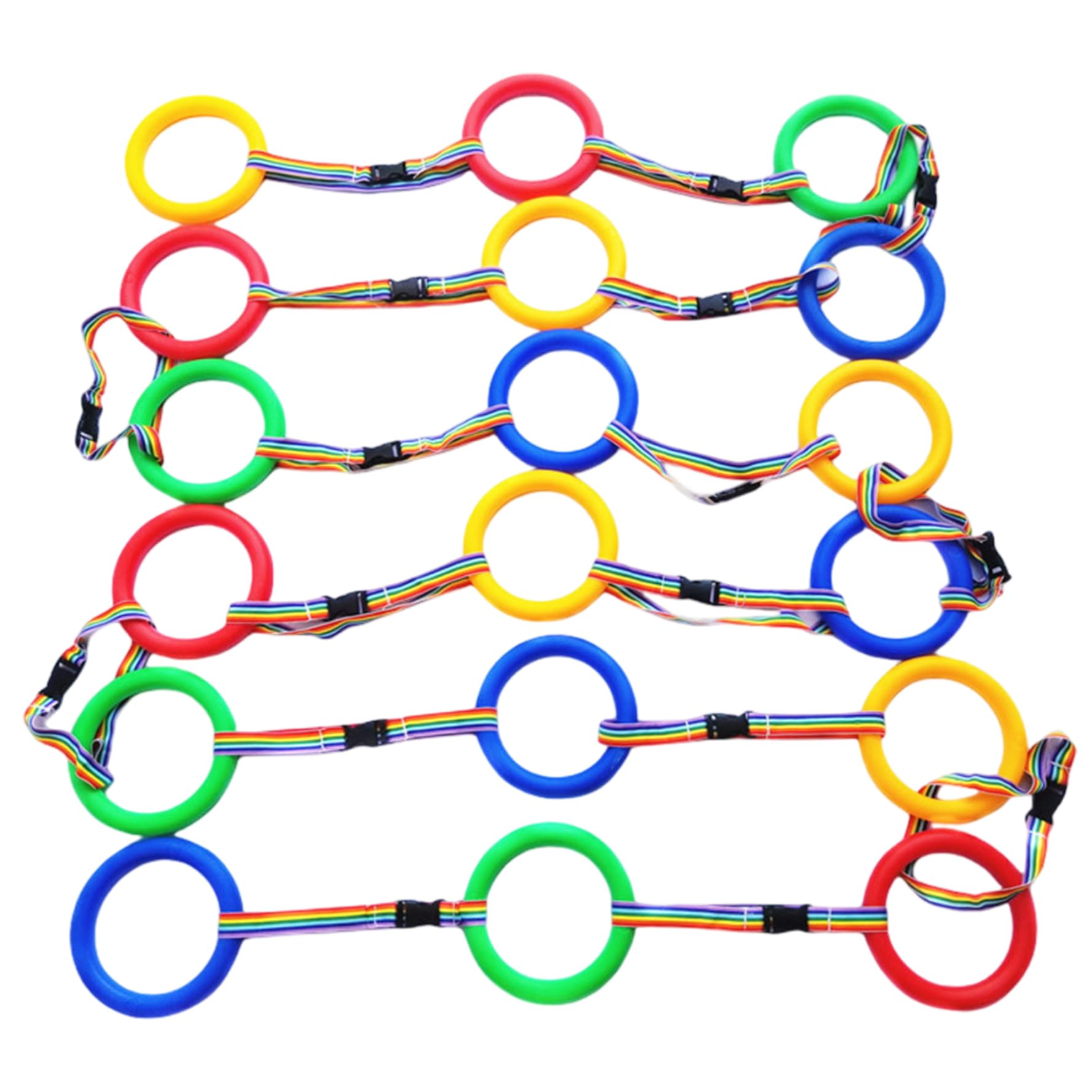 18 piezas de cuerda para caminar para preescolar, correa antipérdida para niños con asas de plástico para jardín de infantes, guardería, actividades al aire libre.