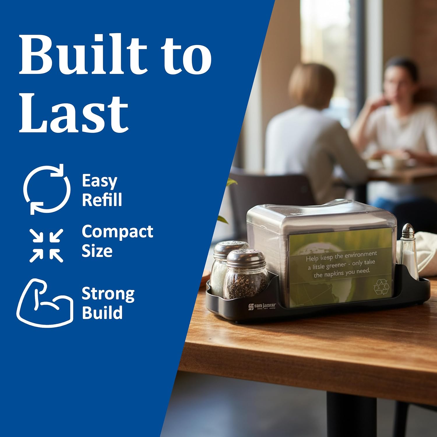 San Jamar H4005CTBK Venue Napkin Dispenser