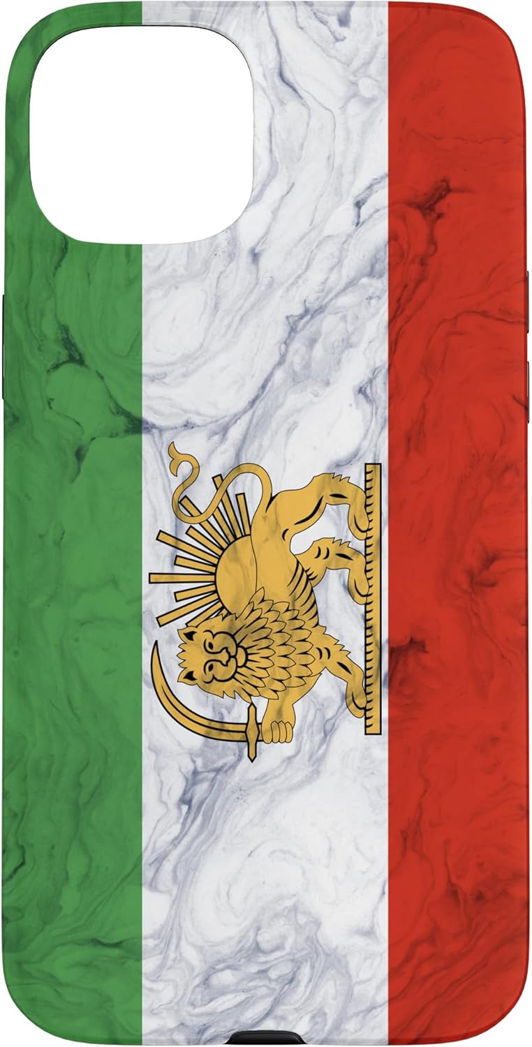 Persia Flag and Elegant Background - Persian Pride Case for iPhone 15
