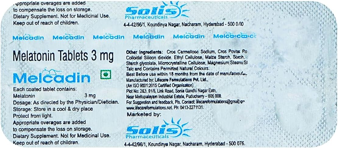 Melcadin 3 mg - Strip of 10 Tablet