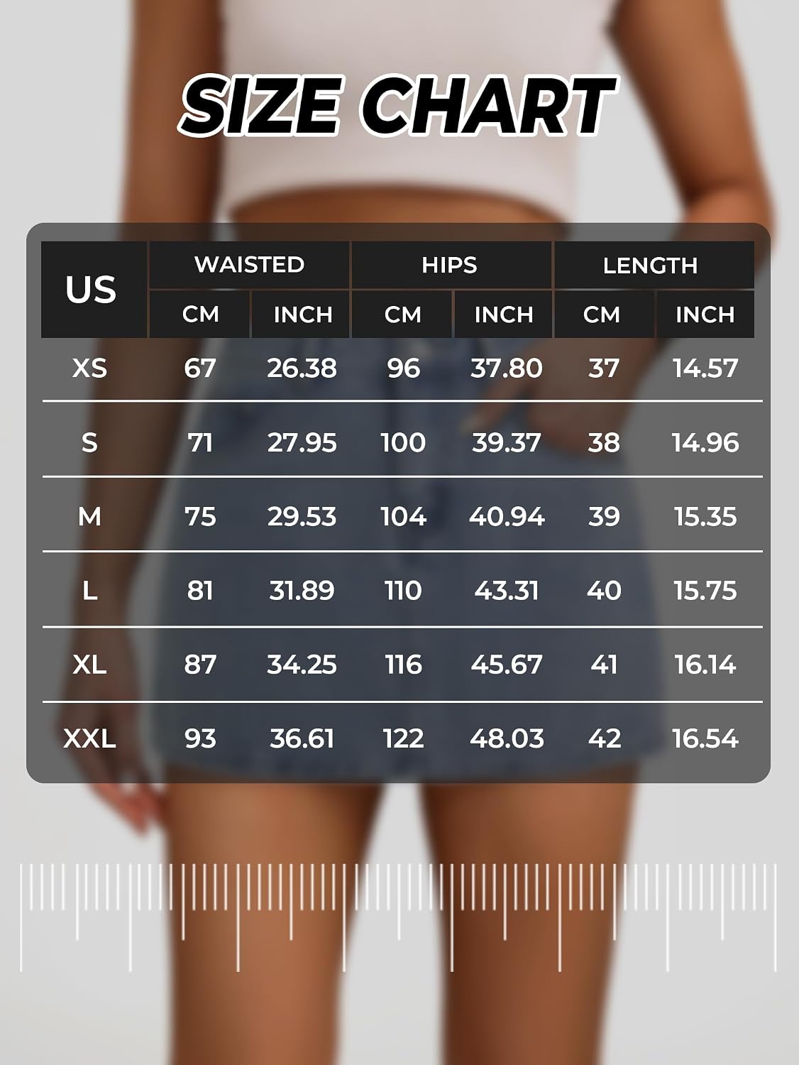  Jean Skirts for Women Mid Rise Summer Denim Skirt with Undershorts thumbnail