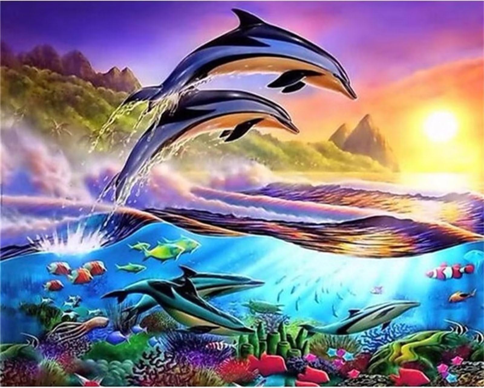 【在庫処分】ダイヤモンドアート キット 四角いビーズ 全面 ダイアモンドビーズ絵画キット DIY かわいい人気 手作り絵画 モザイクアート 5D ダイヤモンド塗装 初心者 大人の子供 全面貼り付