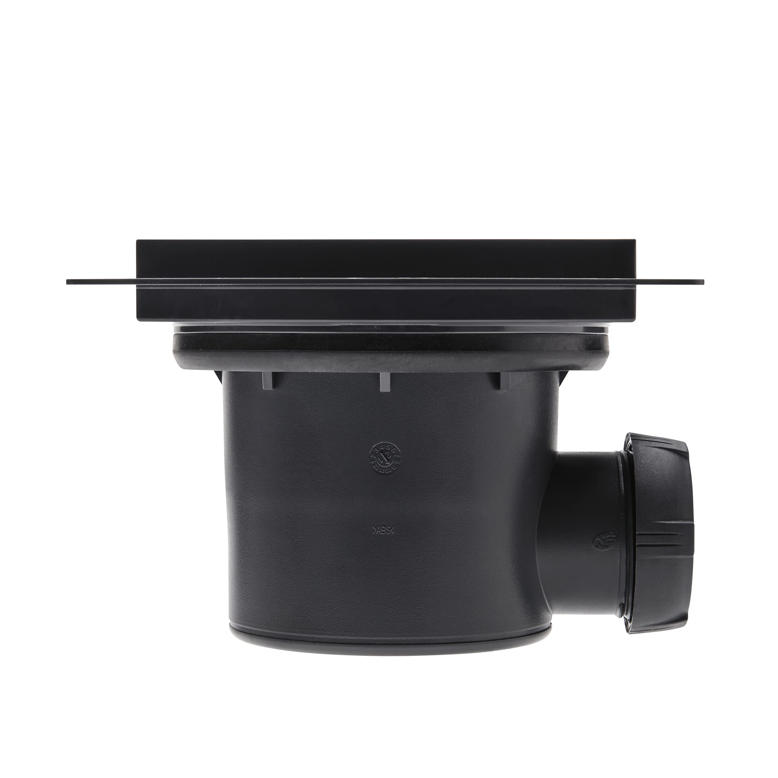 Wirquin 30723995 - Piletta per doccia Venisio orizzontale con griglia in acciaio inox, cromato